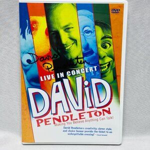 David Pendleton Live In Concert (2004, DVD) Signed Ventriloquist Comedy Show